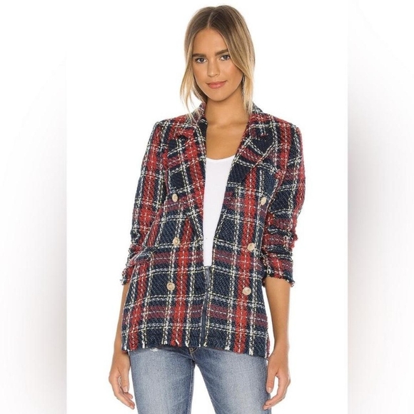 BlankNYC Plaid Double Breasted Blazer - Picture 1 of 9